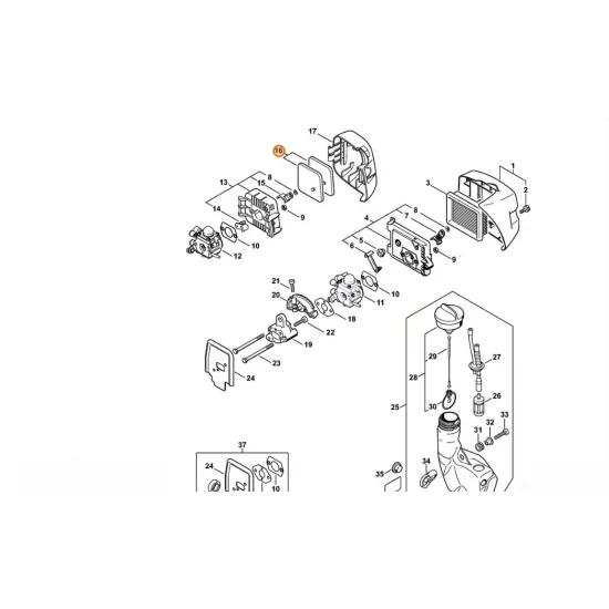 STIHL  Zestaw filtra powietrza 4601 007 1007